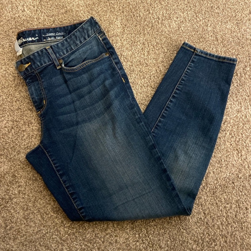 Eddie Bauer Slightly Curvy Skinny Ankle size 10 jeans
